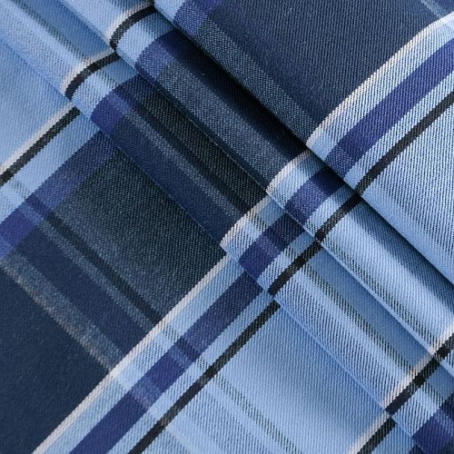 Коттон 063-12301 голубой принтованный