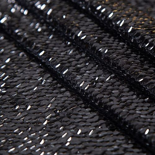 Пайетки на сетке 050-19861 черный