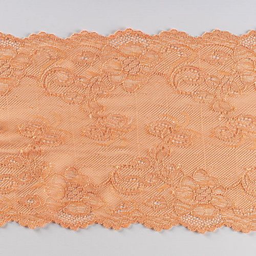 Кружево эластичное 200 мм Ф01-0173 персиковый