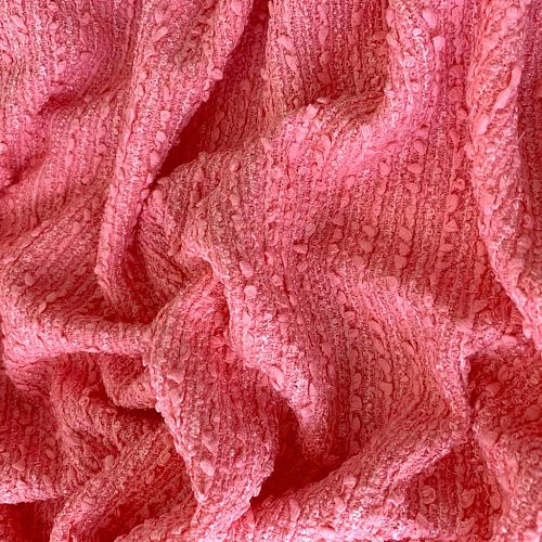 Твид шанель К36-210 розовый щербет однотонный