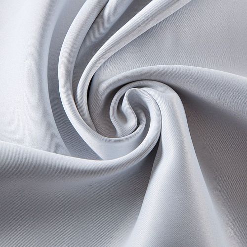 Ткань портьерная L-300 см негорючая блэкаут 10-02-13692 белый однотонный