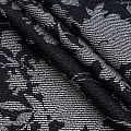Коттон стрейч 063-17025 черный принтованный