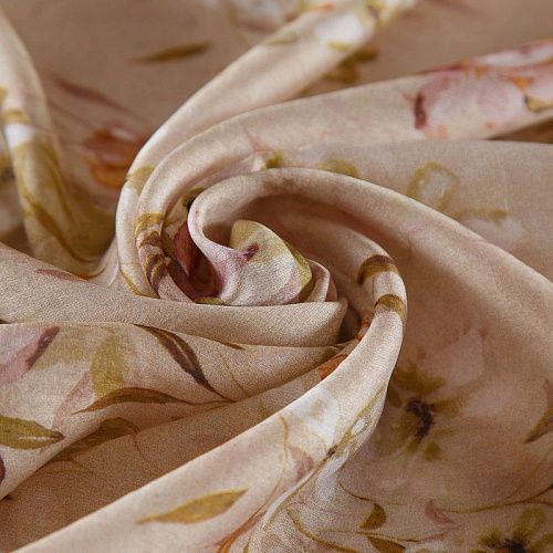 Тенсел 053-17759 бежевый принтованный