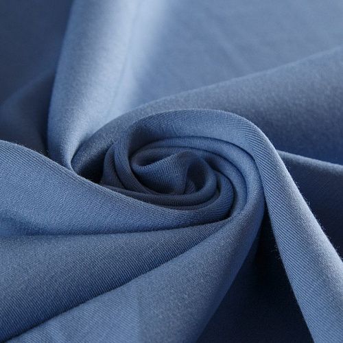 Трикотаж 056-15578 голубой однотонный