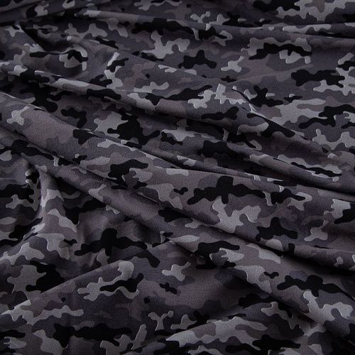 Трикотаж 056-20203 серый принтованный