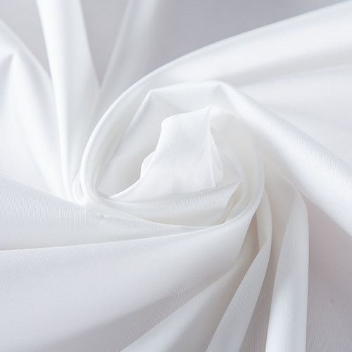 Поплин стрейч 063-20008 белый однотонный