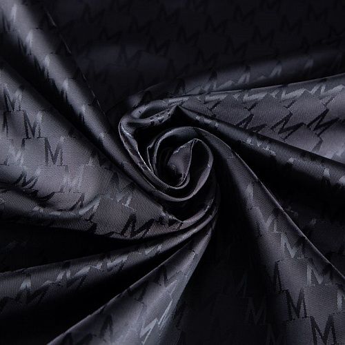 Ткань подкладочная 045-20863 черный жаккардовый