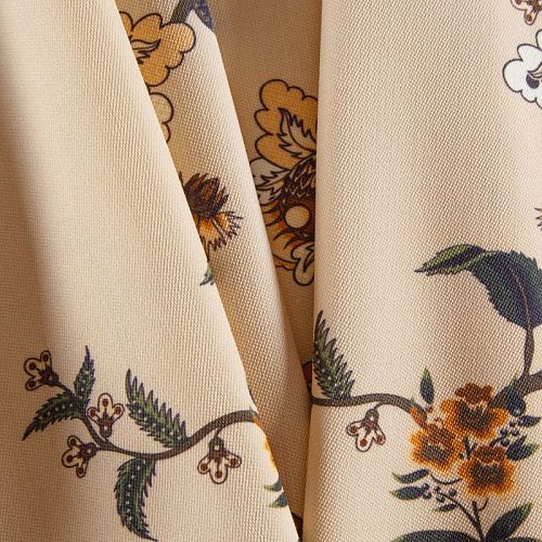 Шерсть плательная 066-12339 ванильный принтованный