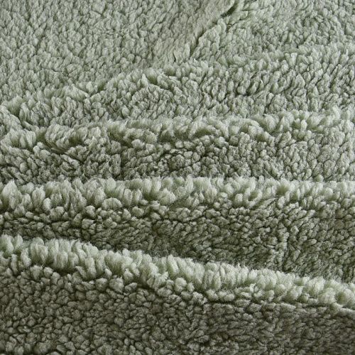 Мех искусственный 037-11890 шалфейный однотонный