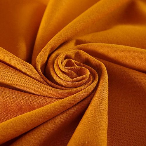 Лен-вискоза 035-18339 апельсиновый однотонный