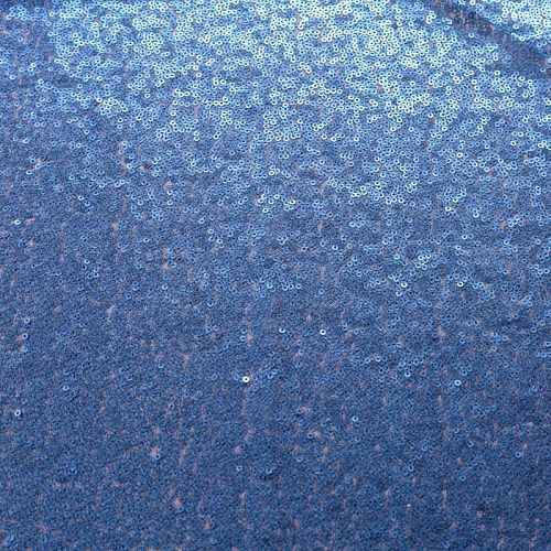 Пайетки на сетке 055-03182 сапфировый однотонный