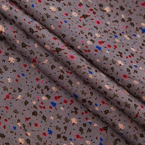 Штапель 069-13563 какао принтованный