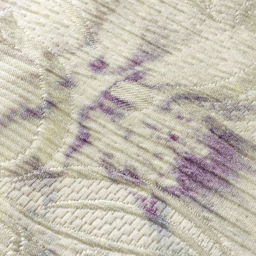 Жаккард К12-296 кремовый принтованный