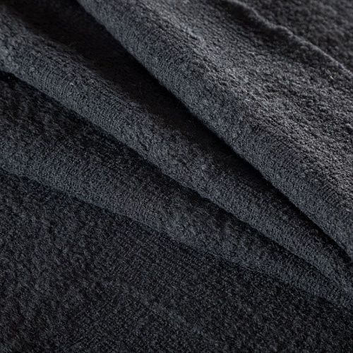 Букле К14-215 черный однотонный