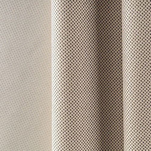 Ткань портьерная блэкаут рогожка h-290 см 10-02-00490 золотисто-бежевый