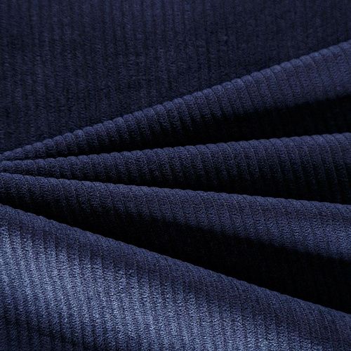 Вельвет 008-06504 темно-синий однотонный