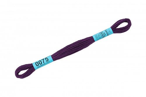 Нитки для вышивания Gamma мулине 8 м 0075 темно-лиловый