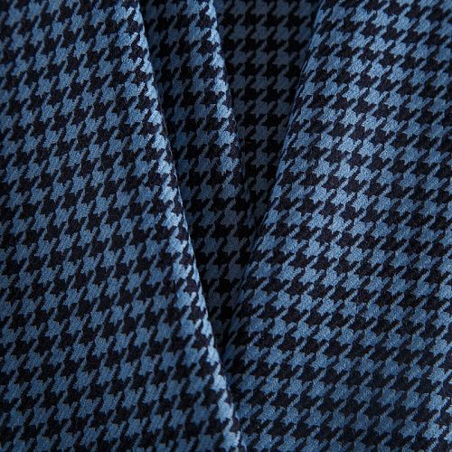 Ткань костюмная 025-14702 пыльно-голубой принтованный