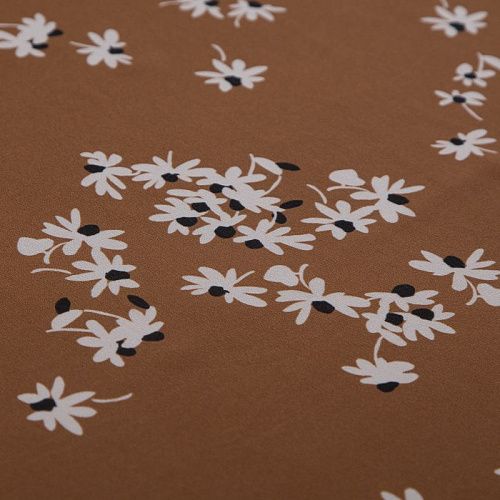 Крепдешин шелковый MaxMara 028-19272 карамельный принтованный