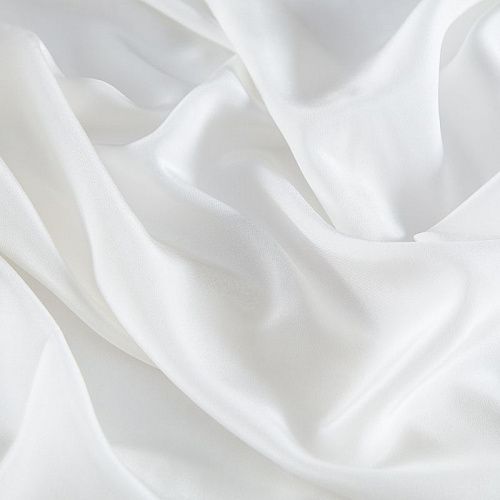 Крепдешин шелковый 028-20306 теплый белый