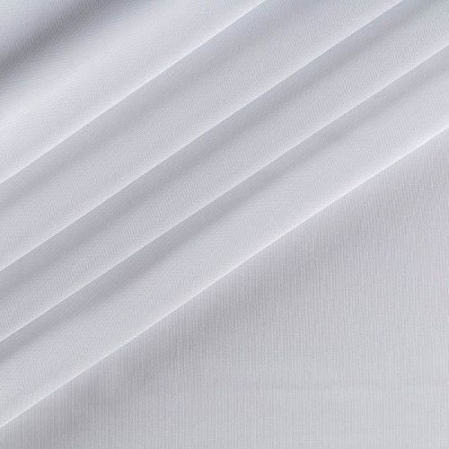 Шифон К33-593 белый однотонный