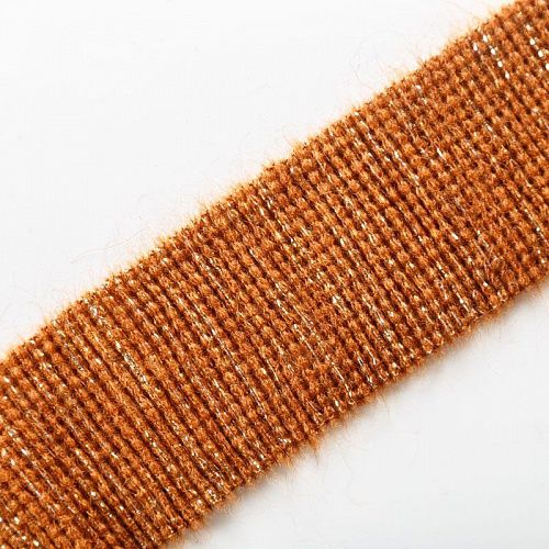 Подвяз вязаный 6х50 см 412132 коричневый