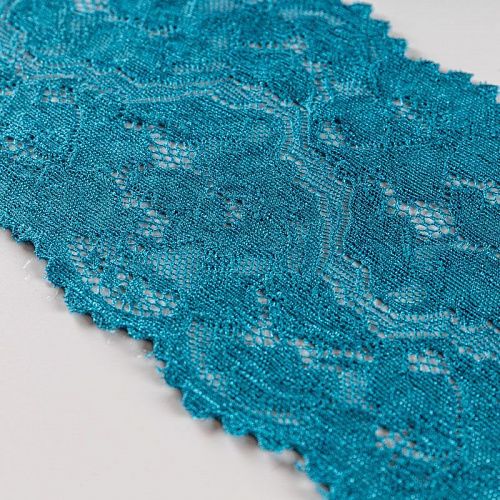 Кружево эластичное 110 мм Ф01-0098 петроль