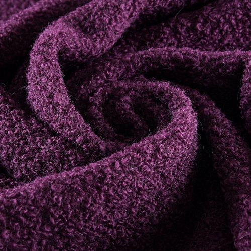 Букле 006-11661 черный виноград однотонный