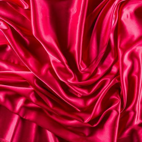 Шелк натуральный К15-1226 малиновый однотонный