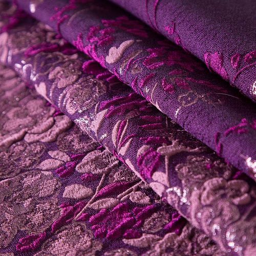 Жаккард купон 017-19214 пурпурный