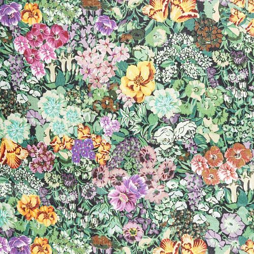 Вискоза 009-05878 зеленый принтованный