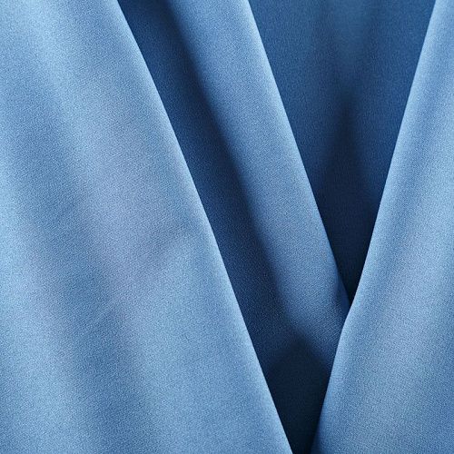 Габардин 011-07932 сине-голубой однотонный