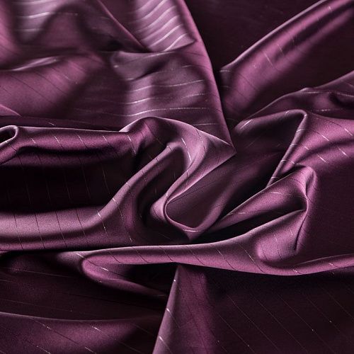 Шелк синтетический с люрексом 065-04164 баклажановый