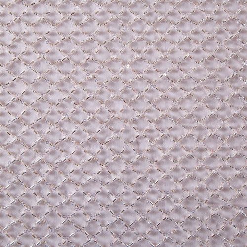 Сетка со стеклярусом 050-13577 пудрово-розовый