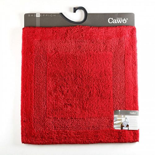 Коврик для ванной комнаты 60х60 см CAWO UNI 1000-280 вишневый