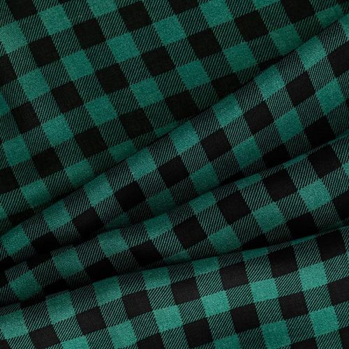 Штапель К33-093 темно-зеленый принтованный