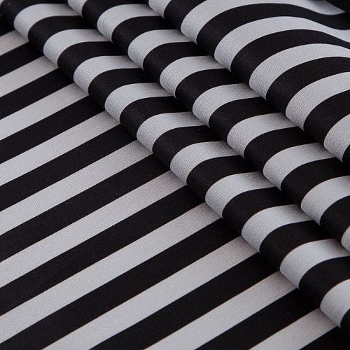 Сатин-коттон стрейч 063-17796 белый принтованный