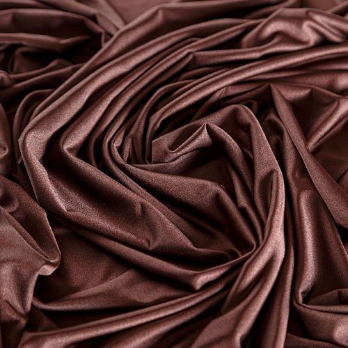 Трикотаж 056-07310 шоколадный однотонный