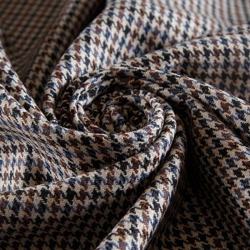 Ткань костюмная 025-14426 экрю принтованный