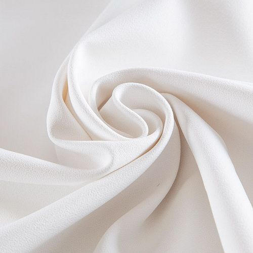 Креп на дублерине 026-17124 белый однотонный