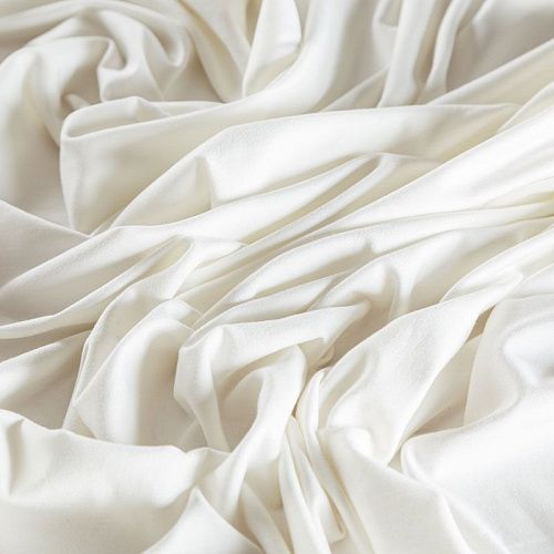 Трикотаж 056-06536 молочный однотонный