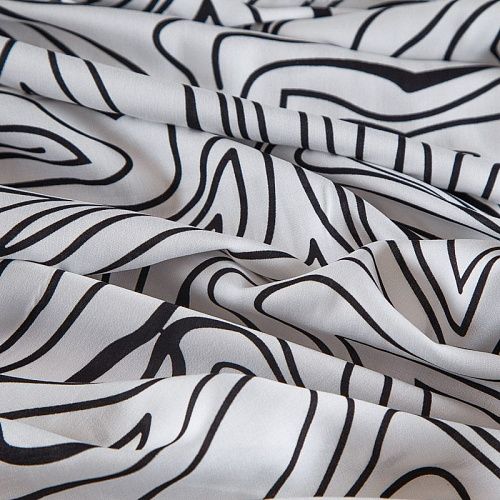 Штапель 069-17529 белый принтованный