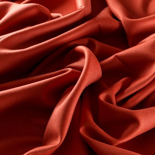 Кашемир 022-05062 красно-оранжевый однотонный