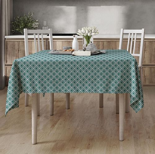 Рогожка 048-13898 петроль принтованный