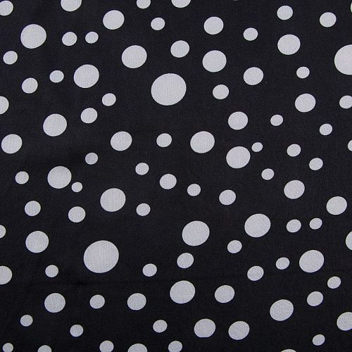 Вискоза "Лоренцо" стрейч 036-17635 черный принтованный