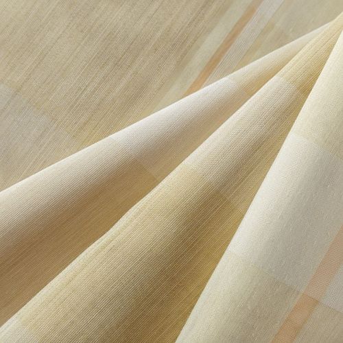 Тюль лен Т380-01-49 молочно-желтый