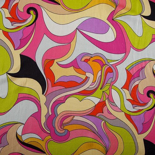 Шелк-штапель 069-18311 фуксия мультиколор