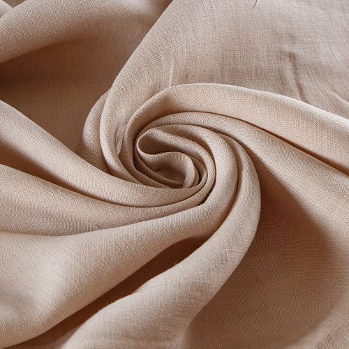 Лен натуральный 035-12242 экрю однотонный