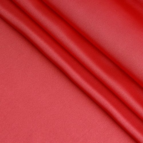 Шелк натуральный 064-16922 оранжево-красный однотонный