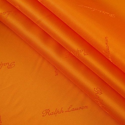 Ткань подкладочная 045-10895 тыквенный однотонный